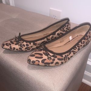Leopard ballet flats Merona